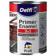 Грунт-краска алкидная Delfi по ржавчине 3 в 1 мат белый 2,3 л 2,8 кг