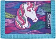 Кошелек детский Portmone Rainbow Unicorn 50033171U Herlitz голубой с розовым