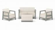 Комплект мебели Keter Scandi Linea на 4 персоны серый/бежевый