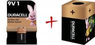 Батарейка щелочная Duracell 9V PP3 (крона) (+ Еко-бокс Duracell)