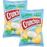 Чипсы Lorenz Crunchips со вкусом крем-сыра и зелени 140 г 5905187115002