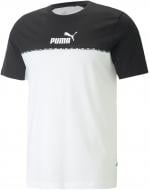 Футболка Puma Essentials BlockXTape 67334101 р.L білий із чорним