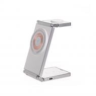 Бездротовий зарядний пристрій TheGeneral 3 в 1 VivaCharge 15W Fast Charger білий
