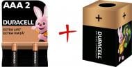 Батарейки щелочные Duracell MN2400 AAA (мизинчиковые) 2 шт. (+ Еко-бокс Duracell)
