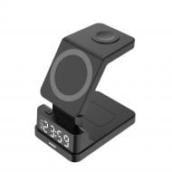 Бездротовий зарядний пристрій TheGeneral 3 в 1 FlashCharge 15W Fast Charger чорний