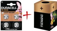 Батарейка Duracell спеціальна літієва типу таблетка 3В CR2032/CR 4 шт. (+ Еко-бокс Duracell)