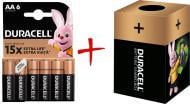 Батарейки лужні Duracell AA (пальчикові) 6 шт. (+ Еко-бокс Duracell)