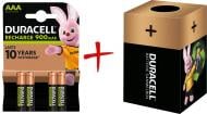 Аккумуляторы Duracell 900 mAh AAA (мизинчиковые) 4 шт. (+ Еко-бокс Duracell)