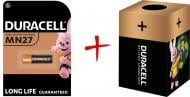 Батарейка щелочная Duracell специализированная A27/27A/V27A/8LR732 MN27 1 шт. (+ Еко-бокс Duracell)