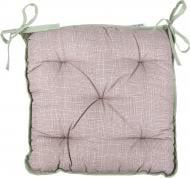 Подушка на стілець Гортензія 40х40 см клітинка бежево-коричнева La Nuit