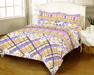 Комплект постельного белья полуторный 13533 молочный Zastelli