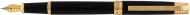 Ручка перова Cabinet Toledo, чорна з золотистим O16016-15