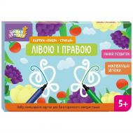 Картки навчальні «Ранній розвиток. Картки Пиши-стирай. Лівою і правою» 978-966-751-316-0