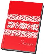 Блокнот Україна – мій улюблений стиль А5 80 аркушів червоний Optima