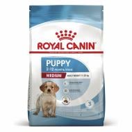 Корм сухой для щенков для средних пород Royal Canin MEDIUM PUPPY 4 кг (домашняя птица, рис, кукуруза) 4 кг