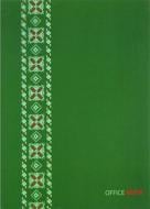 Блокнот Орнамент зелений А4 96 арк. клітинка Optima