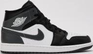Кроссовки чоловічі демісезонні Jordan AIR 1 MID DQ8426-001 р.47 черно-белые