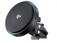 Тримач для мобільного телефона Light Circle Qi2 15W metal gray Proove чорний