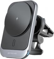 Держатель для мобильного телефона Square Magnetic Pro 15W metal gray Proove