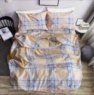 Комплект постельного белья двуспальный Шотландская клетка бежевый Zastelli