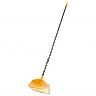 Грабли веерные Fiskars большие для листьев М оранжевые