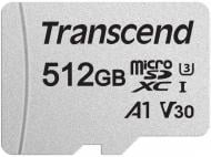 Карта памяти Transcend microSDXC 512 ГБ UHS-I Class 3 (U3) (TS512GUSD300S-A)
