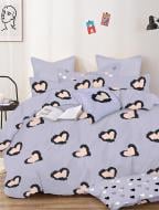 Комплект постельного белья двуспальный HEART FRONT/REVERSE фиолетовый Zastelli