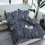 Комплект постельного белья двуспальный CACTUS FRONT/REVERSE серый Zastelli