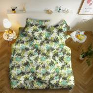 Комплект постільної білизни двоспальний 10577 GOLD USA зелений Zastelli
