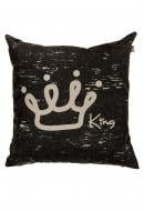 Подушка декоративна King Black 45x45 см Прованс