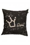 Подушка декоративная Queen Black 45x45 см Прованс