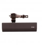 Доводчик дверной RYOBI DS-2550 BC STD_HO_ARM EN_1-4 с фиксацией и с ветровым тормозом темно-коричневый 80 кг