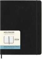 Еженедельник датированный Черный Мягкий большой Moleskine Office A5 2024