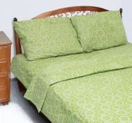 Комплект постельного белья двуспальный BUBBLE GREEN GOLD USA зеленый Zastelli