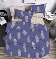 Комплект постельного белья двуспальный FEATHERS синий Zastelli Комплект постельного белья двуспальный FEATHERS синий Zastelli