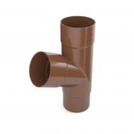 Тройник ПВХ Bryza 110/110/110 мм коричневый (RAL 8017)