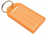 Брелок-бирка пластиковый для ключей с надписью (в ассортименте) KT-1202