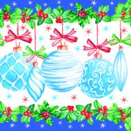 Салфетки столовые Silken Разноцетные игрушки 33х33 см 12 шт.