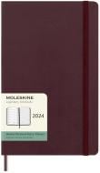 Еженедельник датированный Бургунди средний Moleskine Office A5 2024