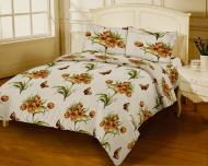 Комплект постельного белья двуспальный 9803 GOLD USA молочный Zastelli