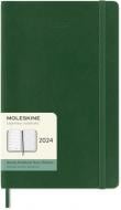 Еженедельник датированный Миртовый Зеленый мягкий средний Moleskine Office A5 2024