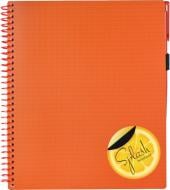 Блокнот Splash с ручкой на резинке оранжевый O20840-06 Optima