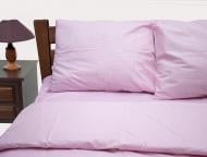 Комплект постельного белья двуспальный 19 белый горох на розовом розовый Zastelli