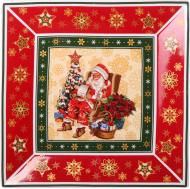 Блюдо квадратне Lefard Christmas Collection 22,4 см