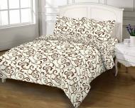 Комплект постельного белья евро 40-0457 GOLD USA коричневый Zastelli Комплект постельного белья евро 40-0457 GOLD USA коричневый Zastelli