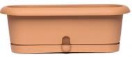 Вазон пластиковый Form Plastic Лотос-30 овальный 2 л бежевый (0740-003)