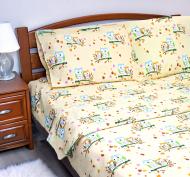 Комплект постельного белья евро 8815 GOLD USA кремовый Zastelli