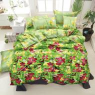 Комплект постельного белья евро 20-1311 Purple Gold зеленый Zastelli