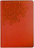 Ежедневник полудатированный оранжевый линия Optima Узор круг A5 O25221-06