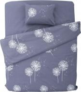 Комплект постельного белья Dandelion 1,5 серый с белым